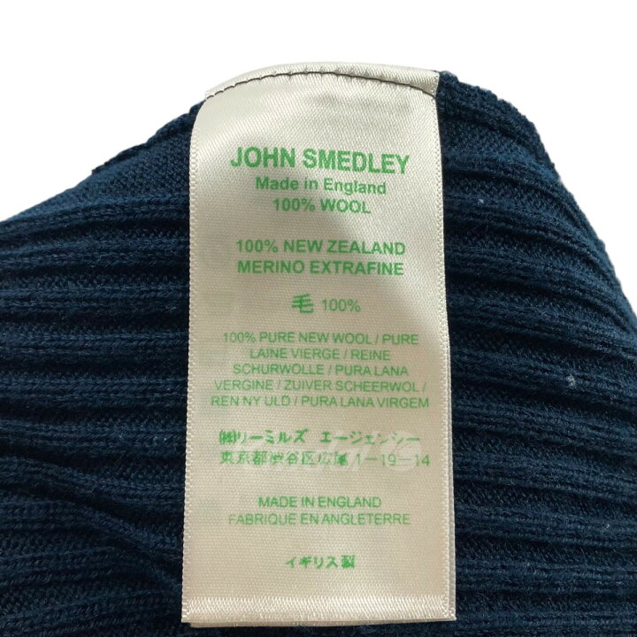 楽天市場】【中古】JOHN SMEDLEYリブワンピース ネイビー サイズ：S 