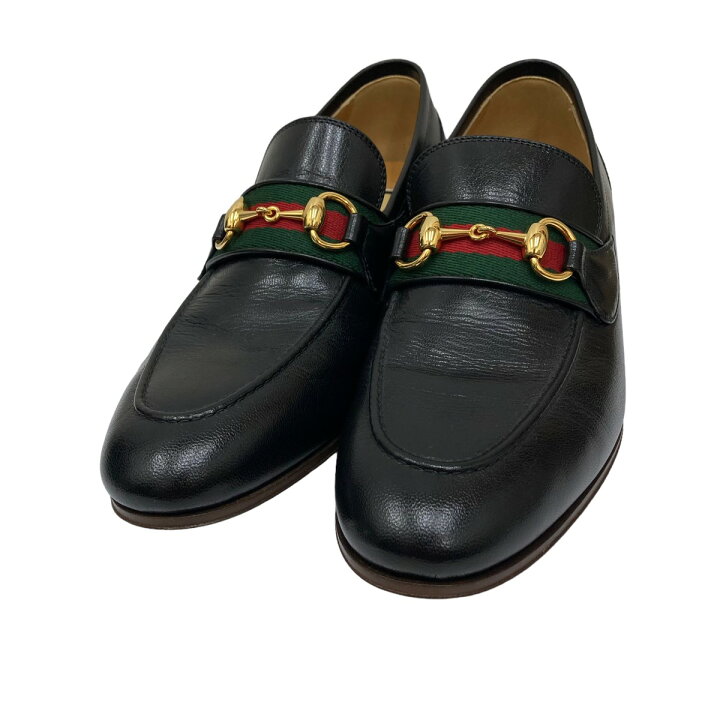 楽天市場】【中古】GUCCIビットローファー 655579 ブラック サイズ：6 