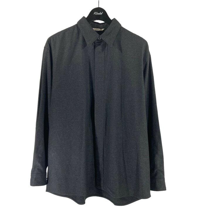 楽天市場】【中古】AURALEE WOOL FULLING FLANNEL CLOTH SHIRT ウール 