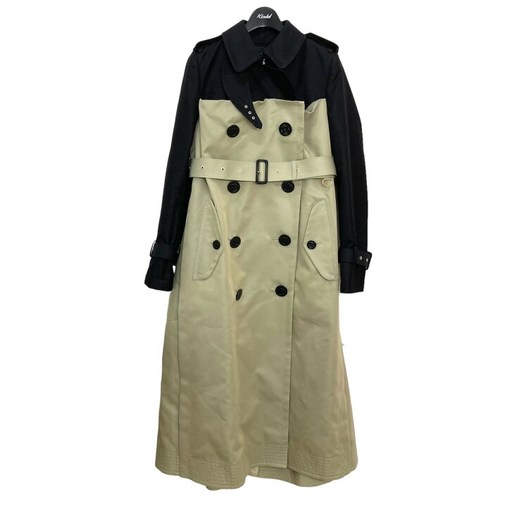 楽天市場】【中古】sacai22AW コントラストパネル Aライントレンチ 
