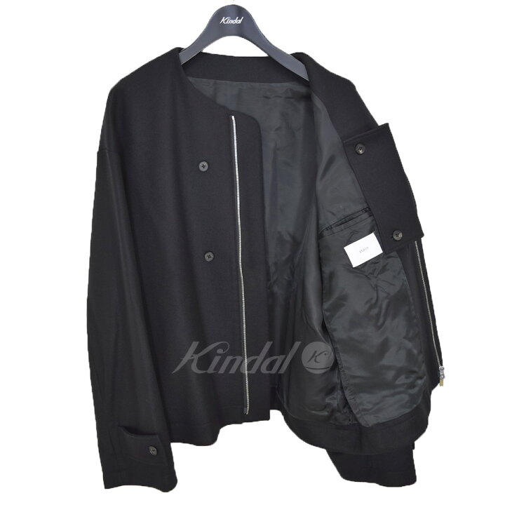 楽天市場】【中古】Stein NO COLLAR MELTON JACKET ノーカラーメルトン 