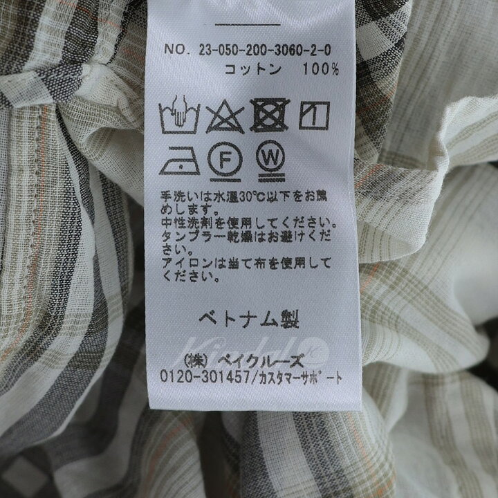 楽天市場】【中古】Spick and Span 23SS コットンボイルチェックルーズ 