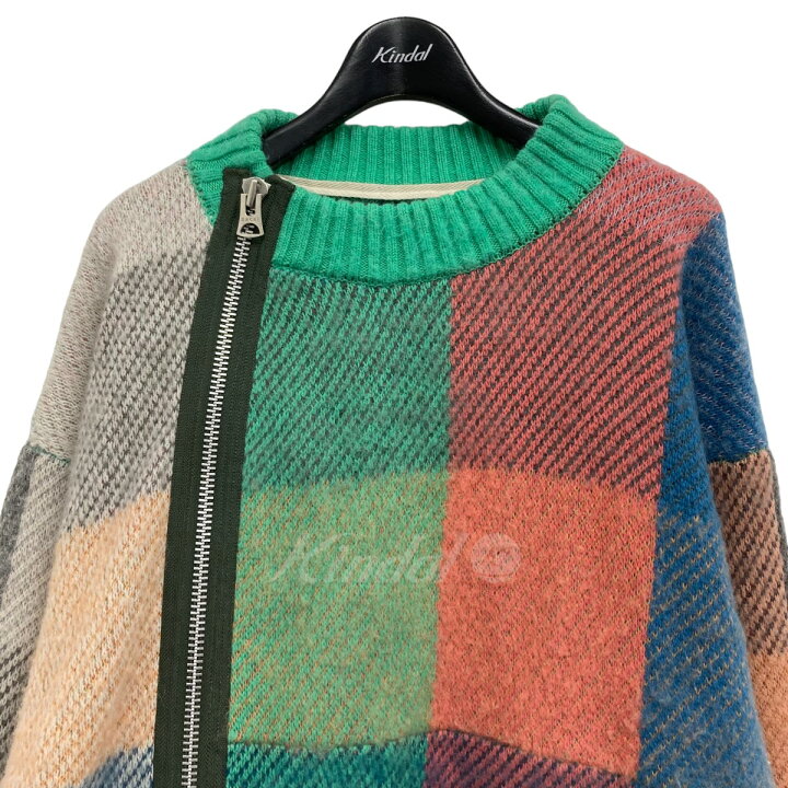 楽天市場】【中古】sacai 2022AW チェックジッパーニット マルチカラー  