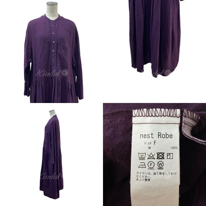 楽天市場】【中古】nest Robe 22AW リネン近江晒切替シャツワンピース 