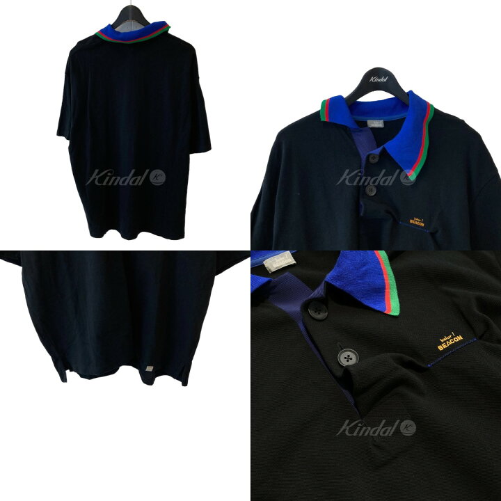 楽天市場】【中古】kolor BEACON 23SS 鹿の子 ポロシャツ ブラック 