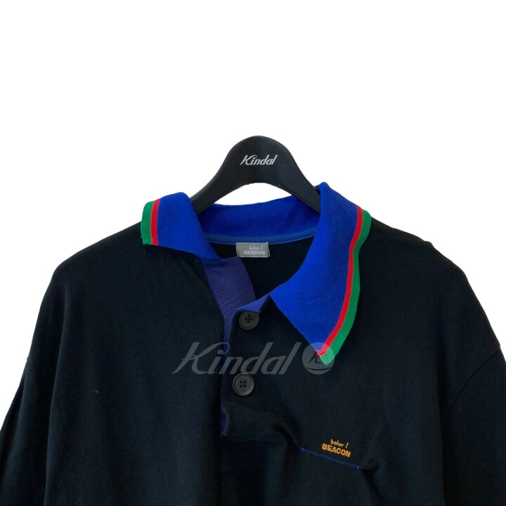 楽天市場】【中古】kolor BEACON 23SS 鹿の子 ポロシャツ ブラック 