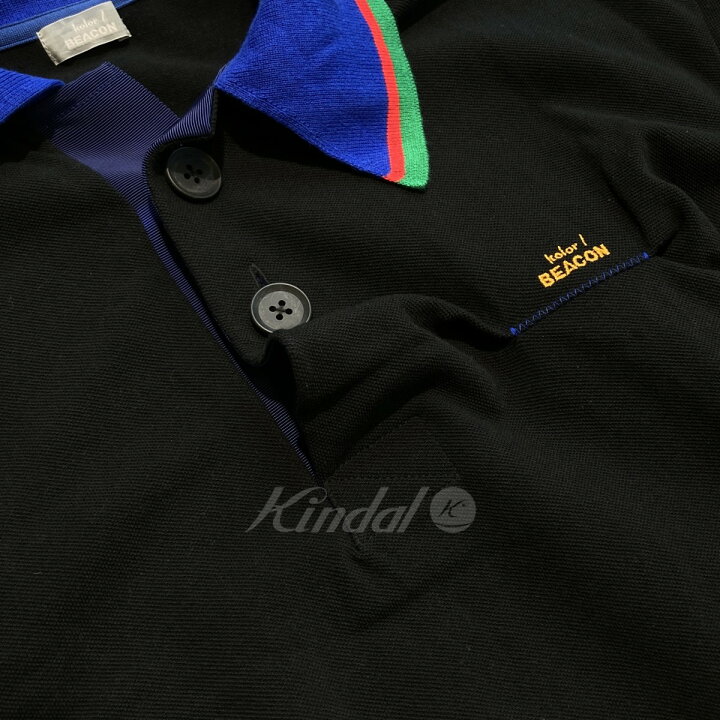 楽天市場】【中古】kolor BEACON 23SS 鹿の子 ポロシャツ ブラック 