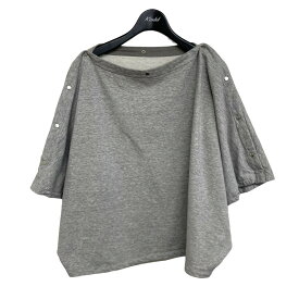 【中古】6(ROKU) BEAUTY＆YOUTH「COTTON URAKE DOT PULLOVER」コットン裏毛ドットプルオーバー ライトグレー サイズ：F【価格見直し】