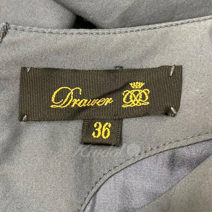 楽天市場】【中古】DRAWER コットンパフスリーブワンピース ブルー  