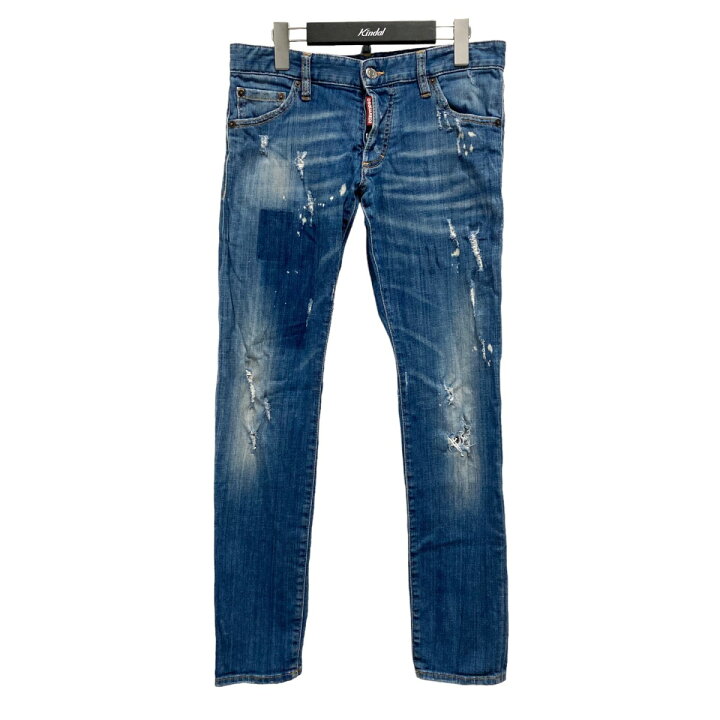 楽天市場】【中古】DSQUARED2 ダメージ加工スキニーデニムパンツ 