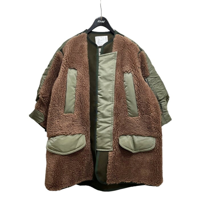 楽天市場】【中古】sacai 22AW｢Faux Shearling x Nylon Twill Coat 