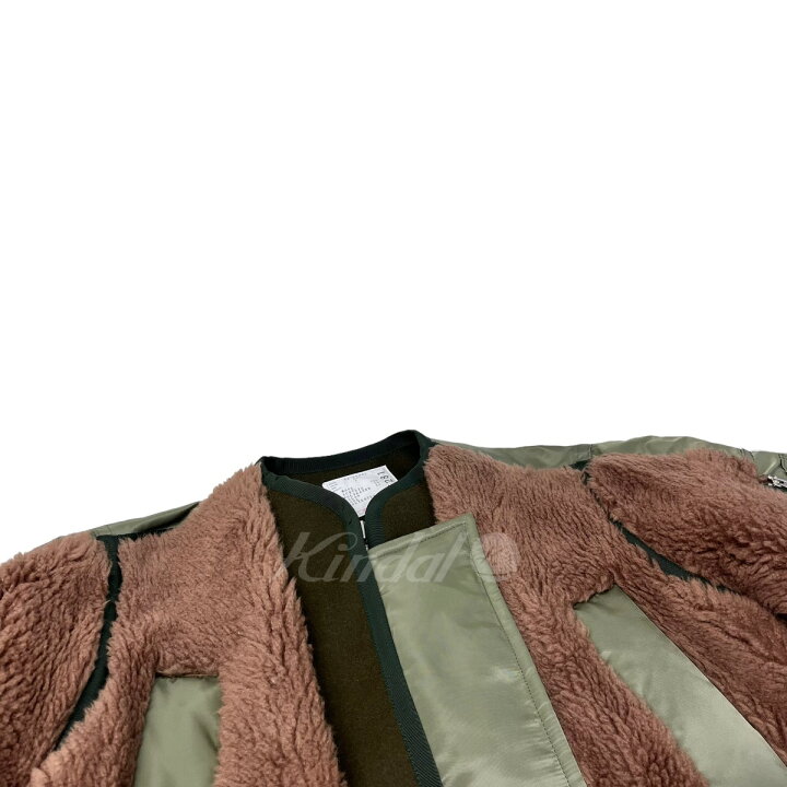 楽天市場】【中古】sacai 22AW｢Faux Shearling x Nylon Twill Coat 