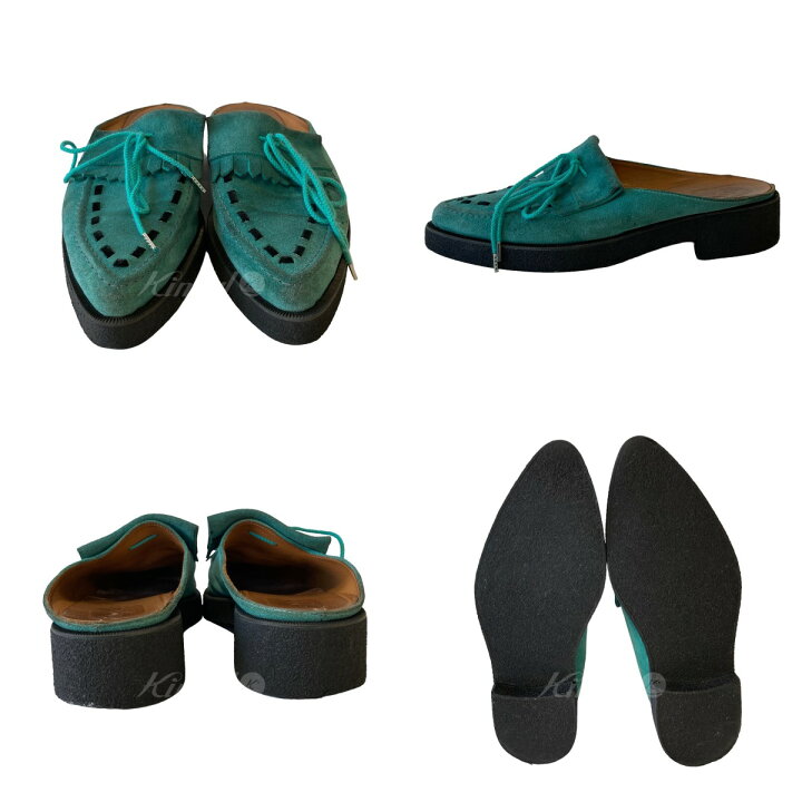 楽天市場】【中古】SYUMAN．Rubbersole mule 23SS-001 グリーン サイズ 