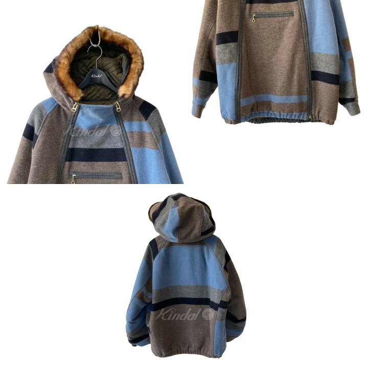 楽天市場】【中古】kolor ランダムボーダーダブルクロスBLOUSON 18WCM 