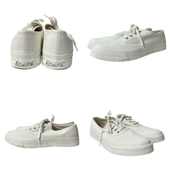 楽天市場】【中古】MAISON KITSUNE キャンバスレースドスニーカー 