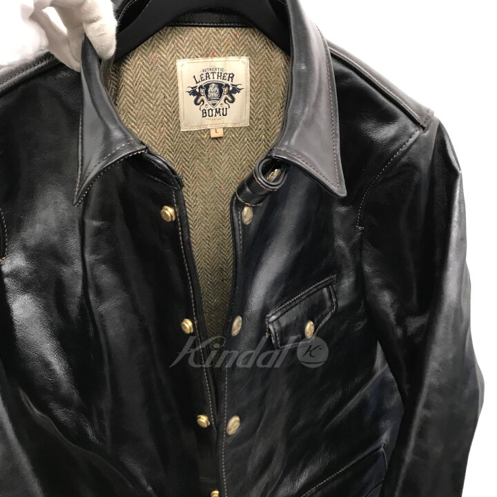 楽天市場】【中古】LEATHER BOMU ホースハイド レザーカーコート 