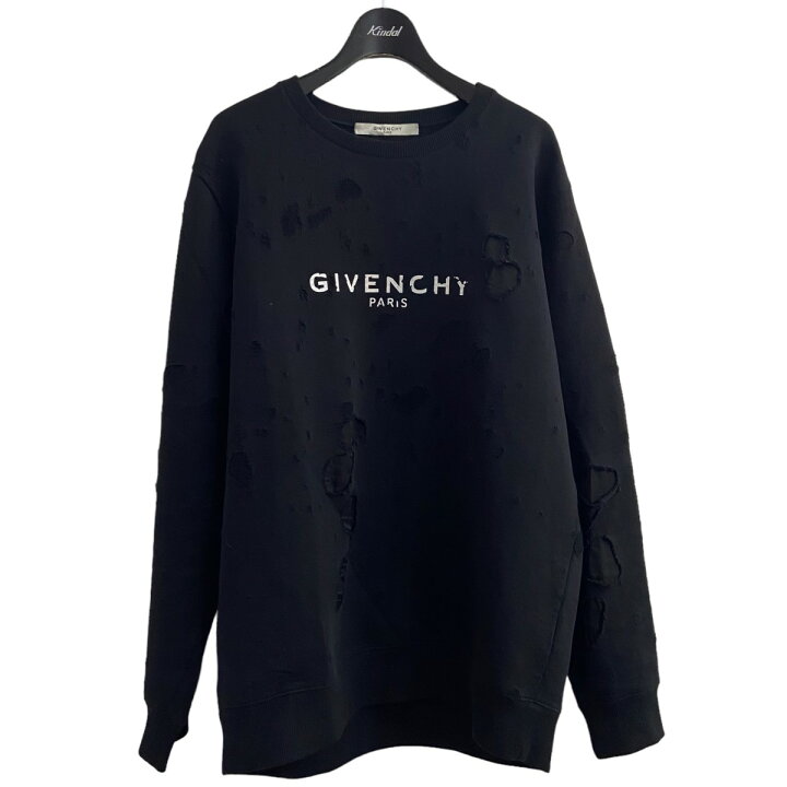 楽天市場】【中古】GIVENCHY ダメージ加工スウェット ブラック サイズ 