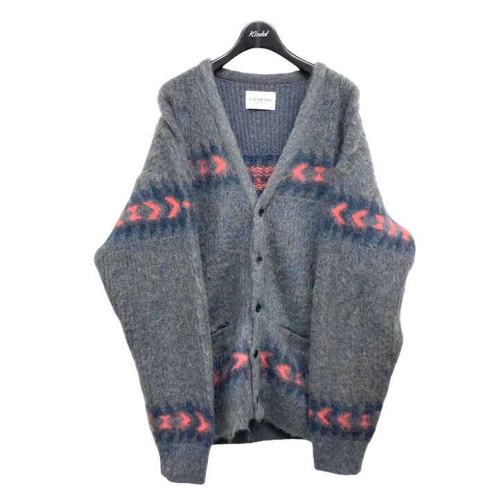楽天市場】【中古】BLACK WEIRDOS モヘアカーディガン グレー サイズ 