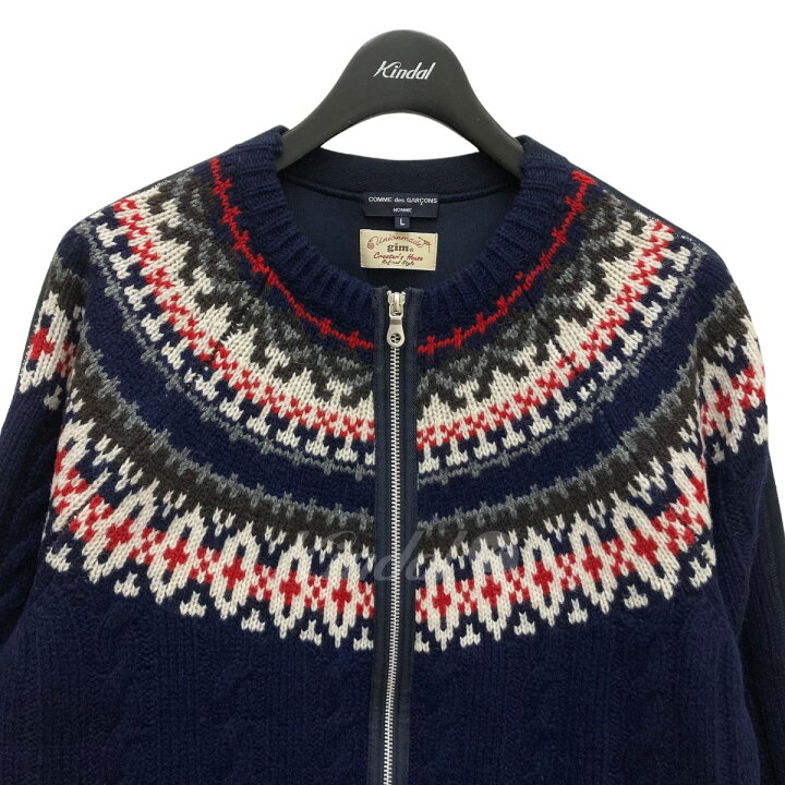 楽天市場】【中古】COMME des GARCONS HOMME×gim ニット切替ブルゾン 