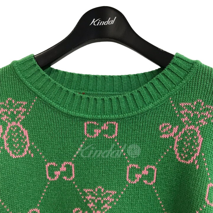 楽天市場】【中古】GUCCI 22AW パイナップル・GG柄ニットセーター 