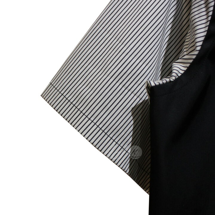 楽天市場】【中古】PRADA Black White Stripe Nylon S／S Shirt 