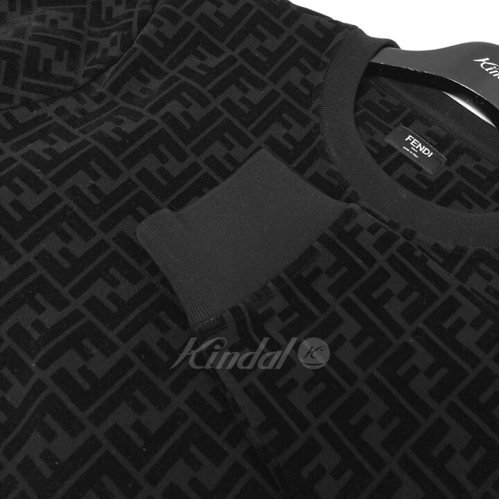 楽天市場】【中古】FENDI ブラックピケスウェットシャツ ブラック 