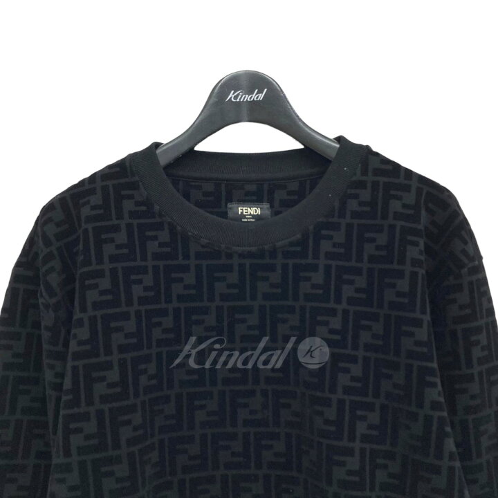 楽天市場】【中古】FENDI ブラックピケスウェットシャツ ブラック 