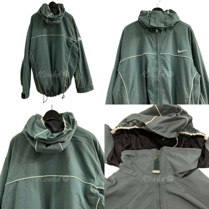楽天市場】【中古】Nike ACGマウンテンパーカー グリーン×アイボリー 
