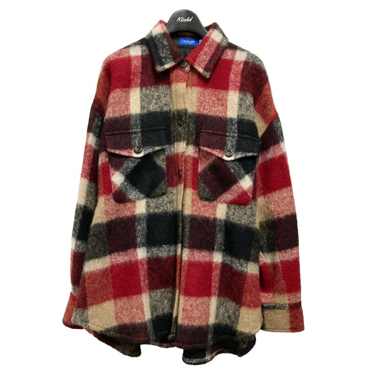 楽天市場】【中古】BLUE LABEL CRESTBRIDGE チェックモヘヤブラッシュ  