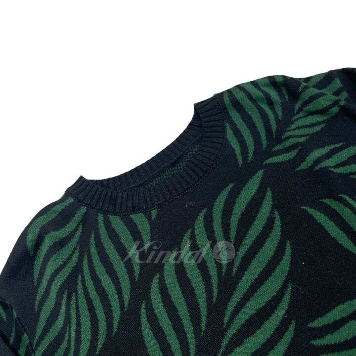 楽天市場】【中古】WACKO MARIA2023SS LEAF JACQUARD SWEATER ブラック 