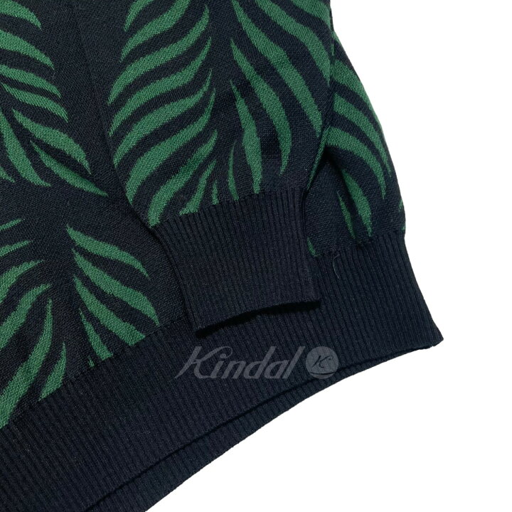 楽天市場】【中古】WACKO MARIA2023SS LEAF JACQUARD SWEATER ブラック 