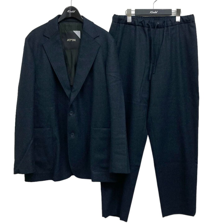 楽天市場】【中古】ATON ウールセットアップ ダークネイビー サイズ 