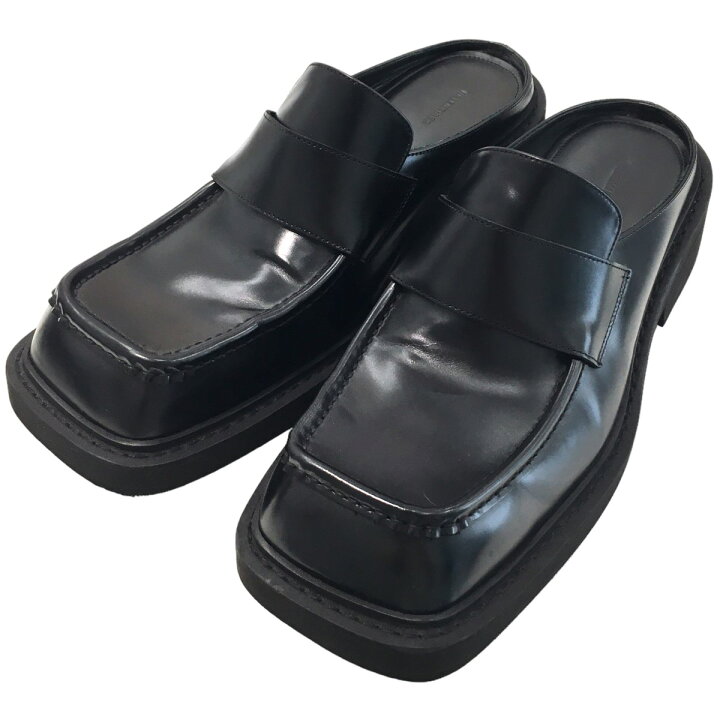 楽天市場】【中古】BALENCIAGAインスペクターミュール ブラック サイズ 