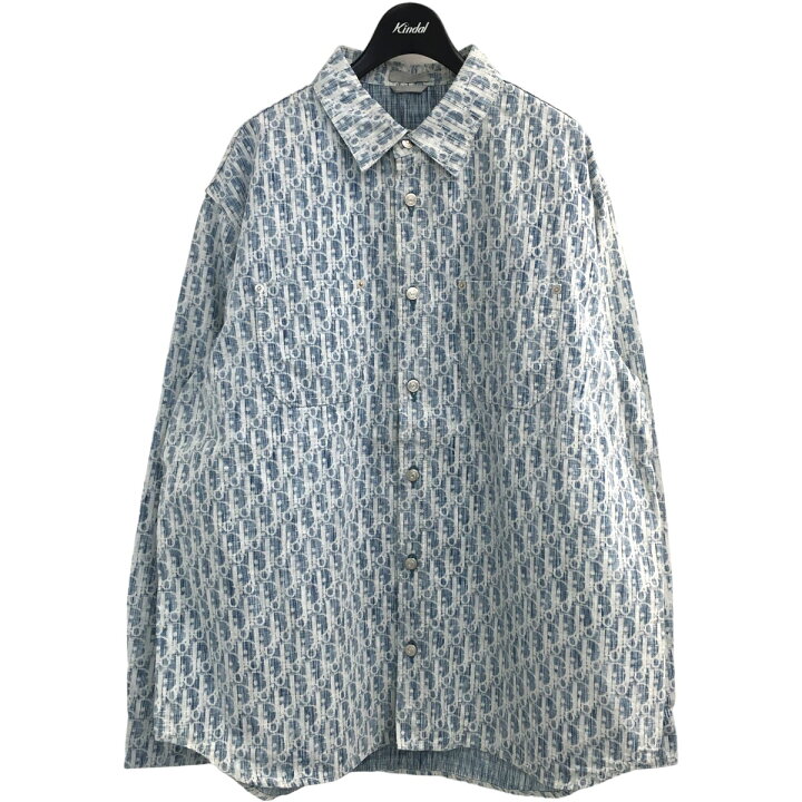 Diorオブリーク カスリ コットンデニムオーバーシャツ 
