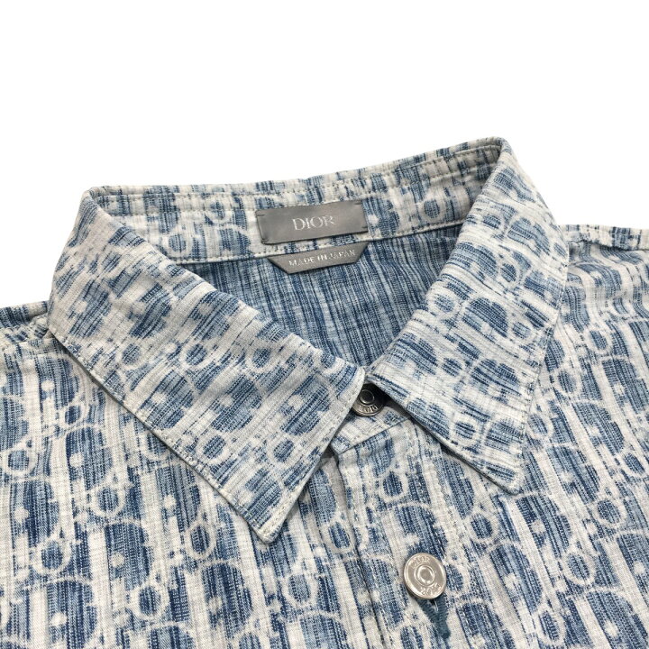 Diorオブリーク カスリ コットンデニムオーバーシャツ 