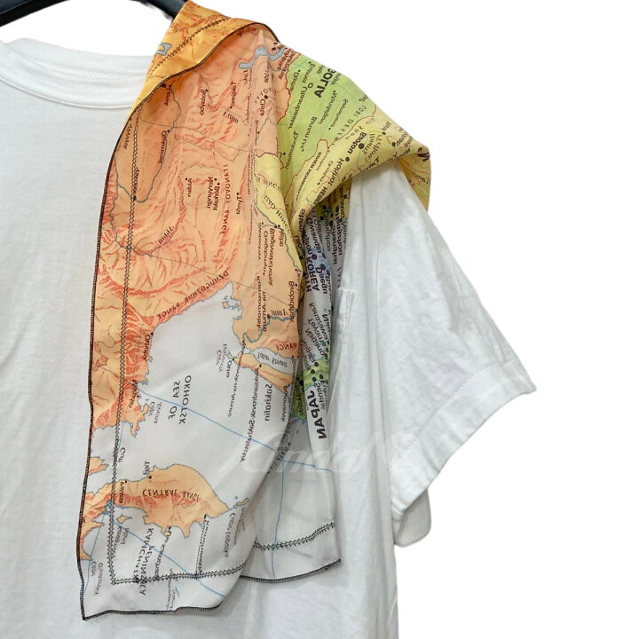 楽天市場】【中古】sacai 20SS World Map T-Shirt 世界地図のスカーフT  