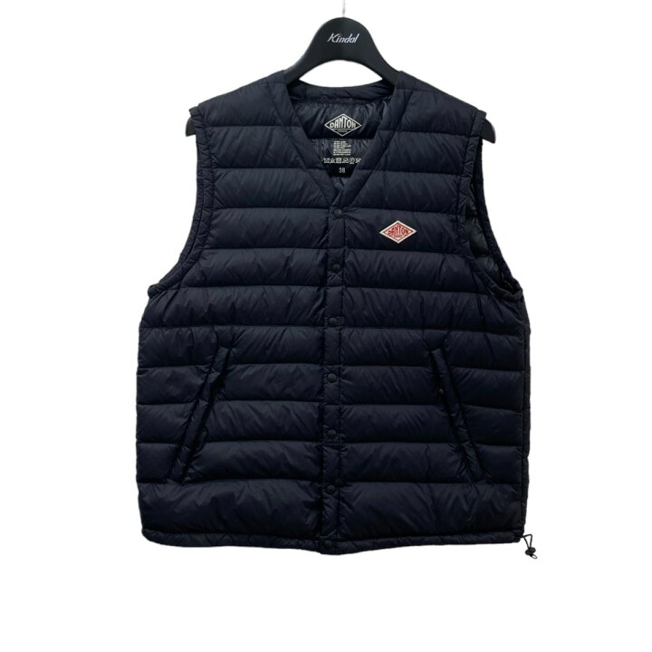 楽天市場】【中古】DANTON ダウンベスト ブラック サイズ：38 【040923