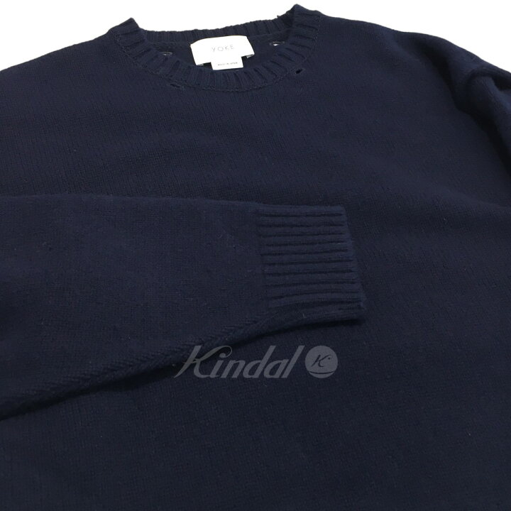 楽天市場】【中古】YOKE「WOOLCASHMERE DETACHABLE FOLD UP SHARE KNIT  