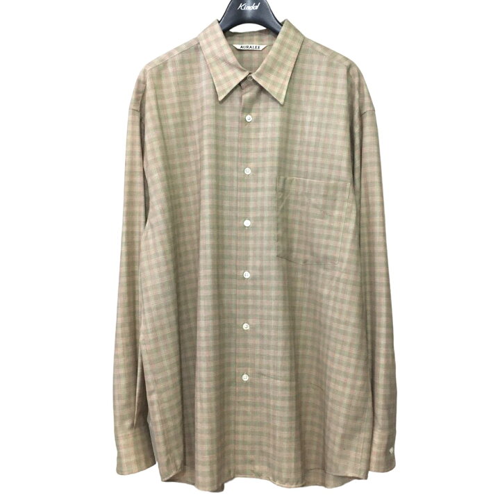 楽天市場】【中古】AURALEE 「SUPER LIGHT WOOL CHECK SHIRTS 