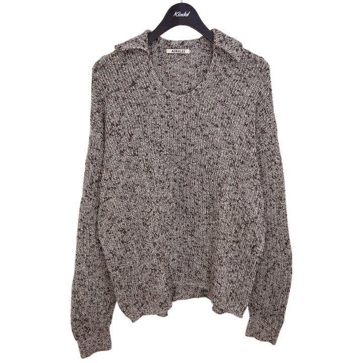 楽天市場】【中古】AURALEE COTTON SLUB MIX TOP YARN RIB KNIT 