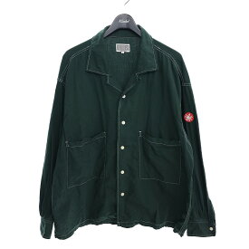 【中古】C．Eオープンカラーシャツ　COLLOUR SCHEME OPEN SHIRT グリーン サイズ：L【価格見直し】