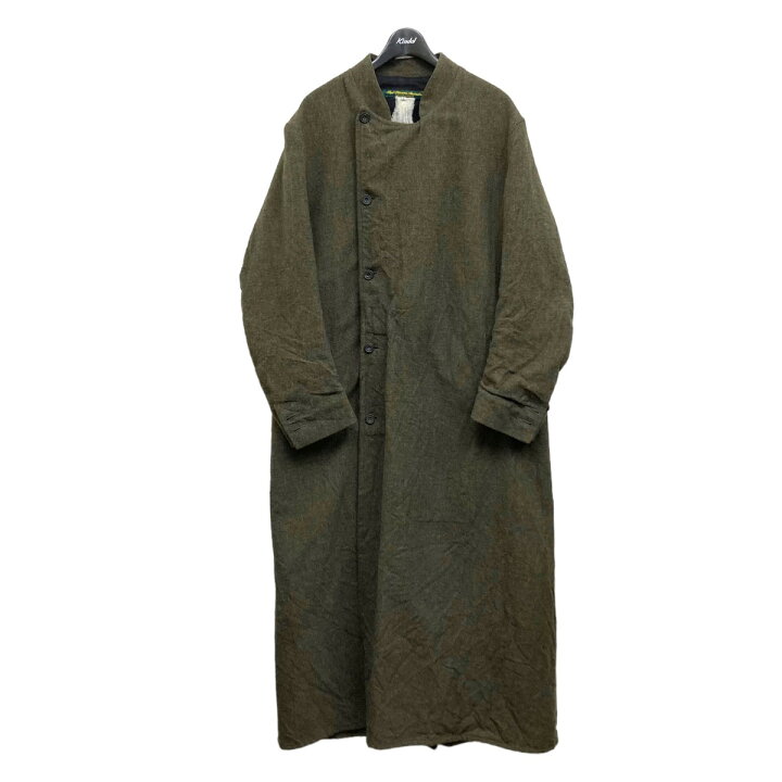 楽天市場】【中古】PAUL HARNDEN ウールロングコート カーキグレー 