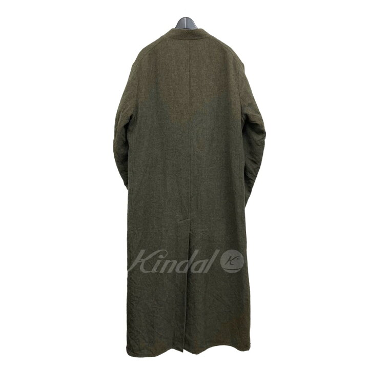 楽天市場】【中古】PAUL HARNDEN ウールロングコート カーキグレー 