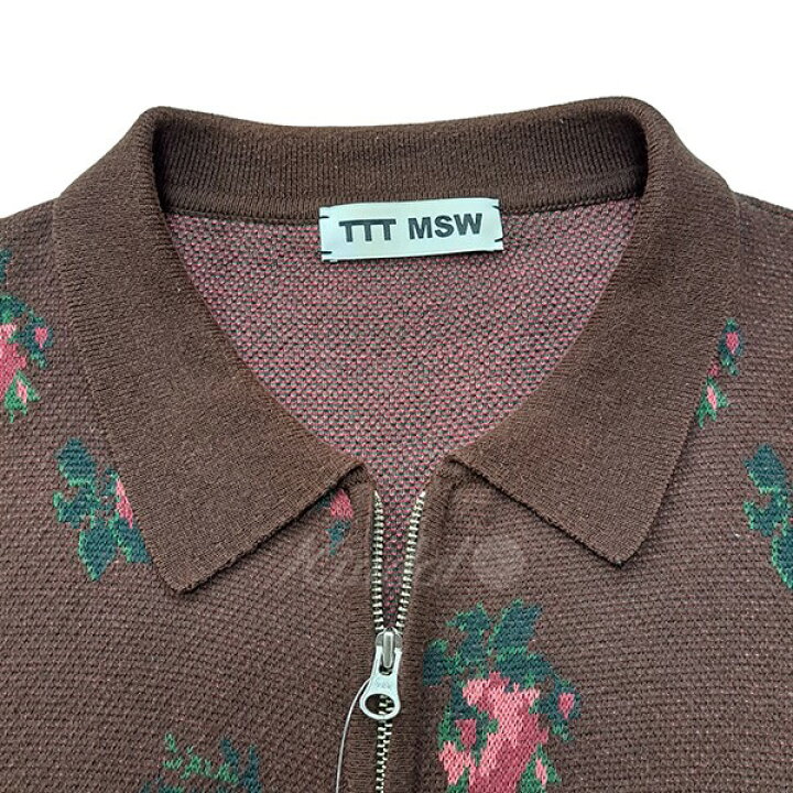 楽天市場】【中古】TTT MSW20AW flower knit polo フラワーニットポロ  