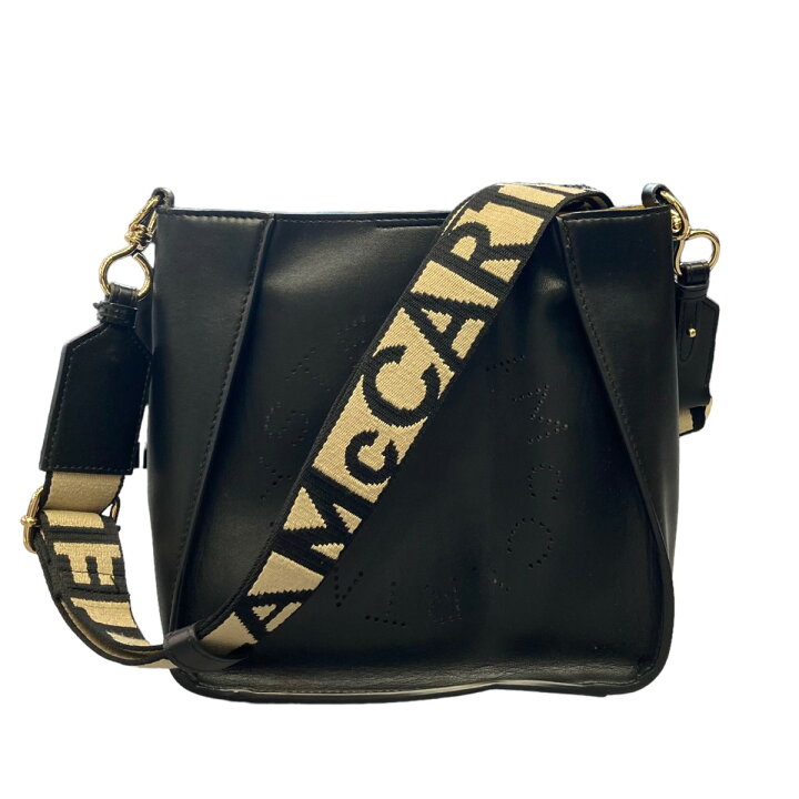 楽天市場】【中古】STELLA McCARTNEYロゴ ショルダーバッグ ブラック  