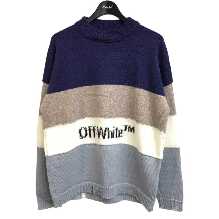 楽天市場】【中古】OFF WHITE 「Logo Intarsia Striped Knit」ダメージ 