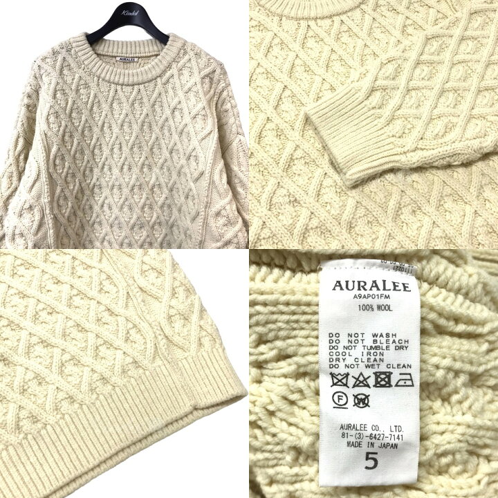 楽天市場】【中古】AURALEE 「HARD TWIST MERINO ARAN KNIT P／O  
