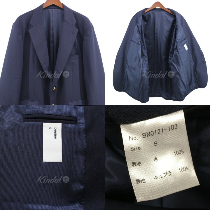楽天市場】【中古】benine9 段返り3つボタンブレザー オーバーサイズ 