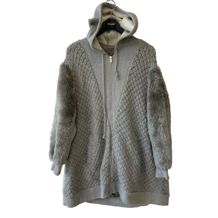 楽天市場】【中古】sue UNDER COVER フェイクファー切替 ジップニット 