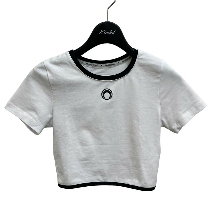 楽天市場】【中古】MARINE SERRE クロップドTシャツ ホワイト サイズ 